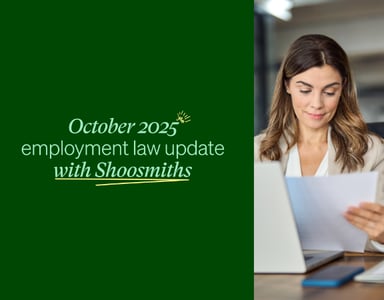 Image for October 2025 employment law update with Shoosmiths