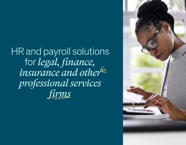 Image for HR and payroll solutions for legal, finance, insurance and other professional services firms